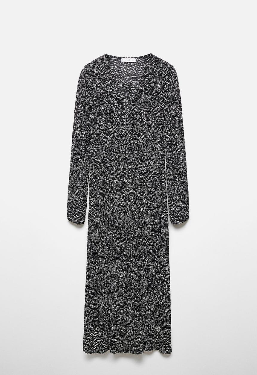 MANGO - Dress pomelo - black