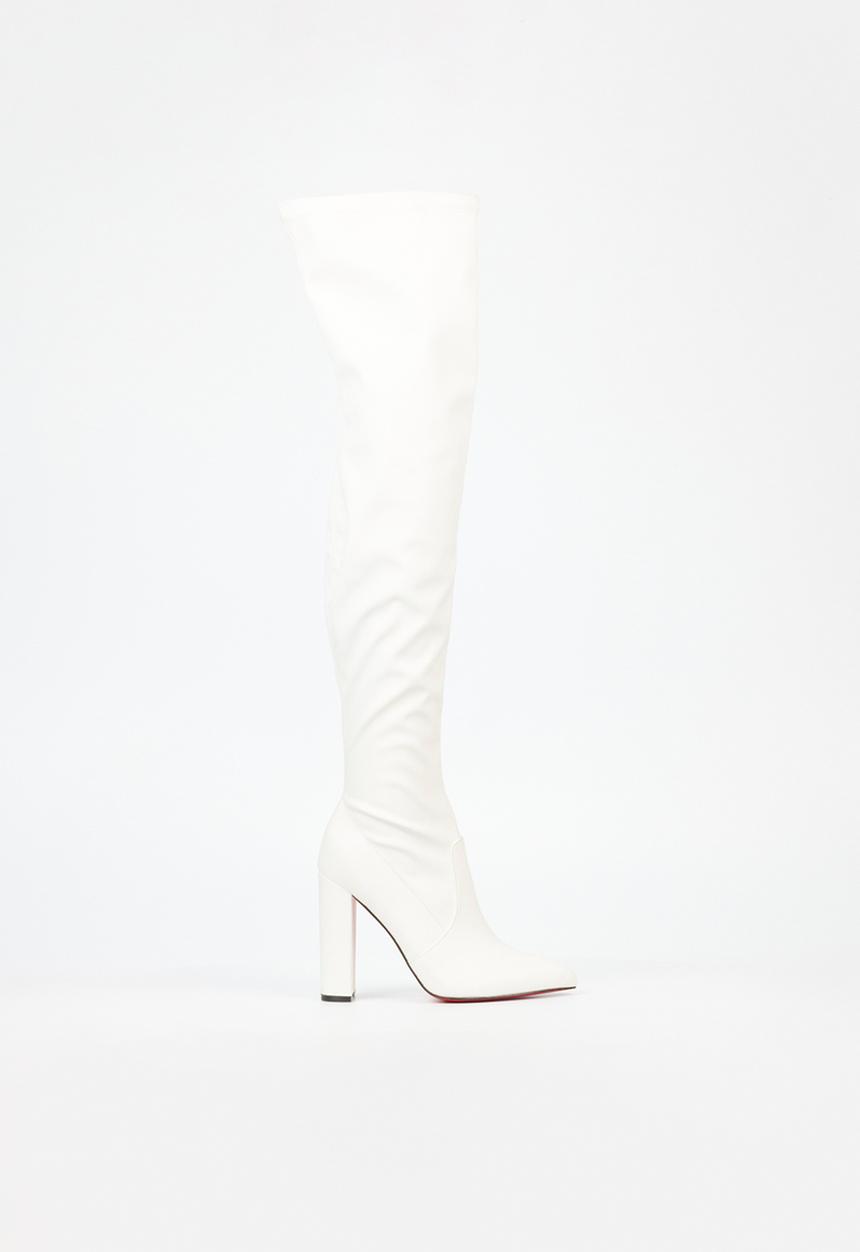 Miss Black - Revenge 1 over the knee boot - white
