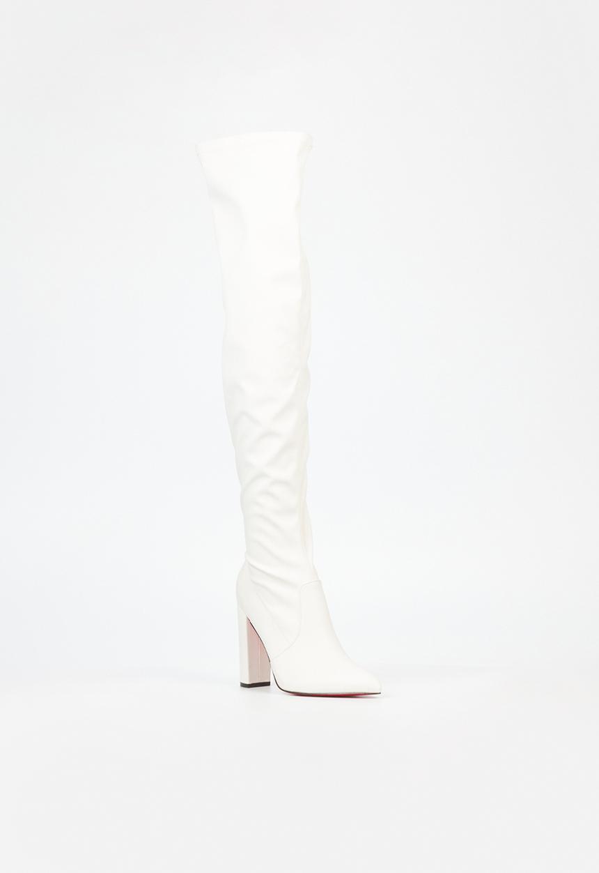 Miss Black - Revenge 1 over the knee boot - white