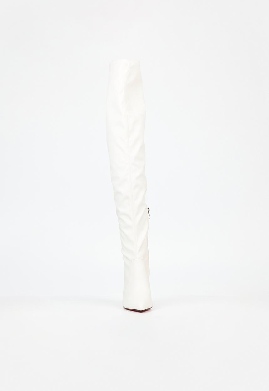Miss Black - Revenge 1 over the knee boot - white