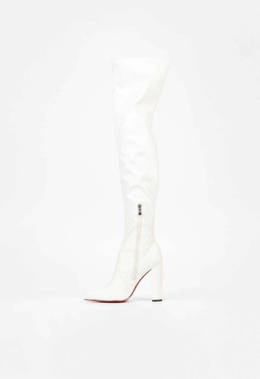 Miss Black - Revenge 1 over the knee boot - white