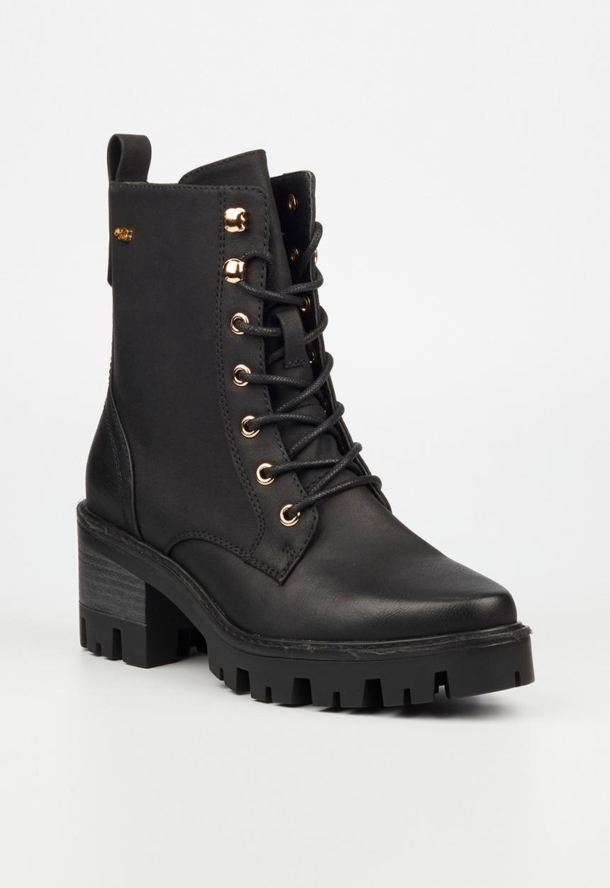Miss Black - Vixen 3 lace-up boot - black