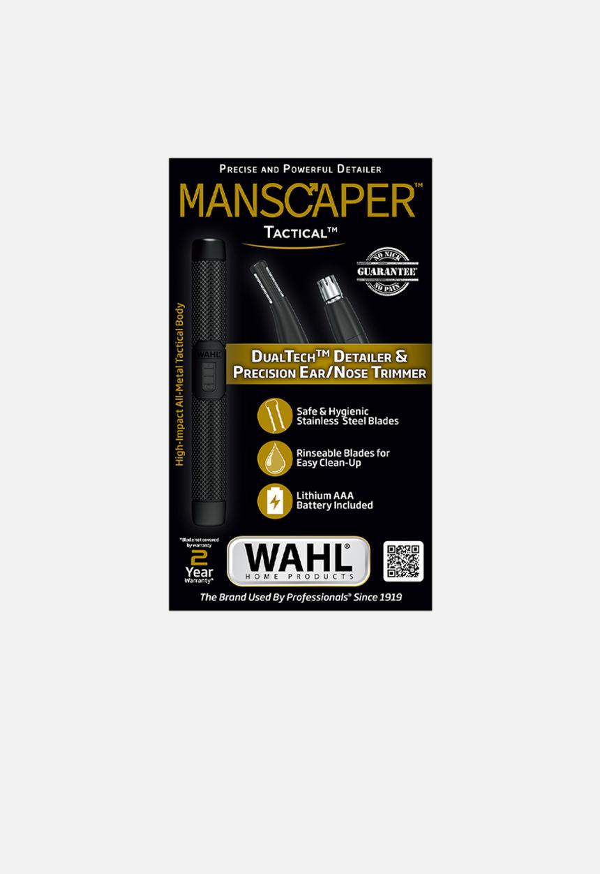 WAHL - Manscaper Tactical Lithium Ion Battery Operated Ear, Nose & Brow Trimmer Kit