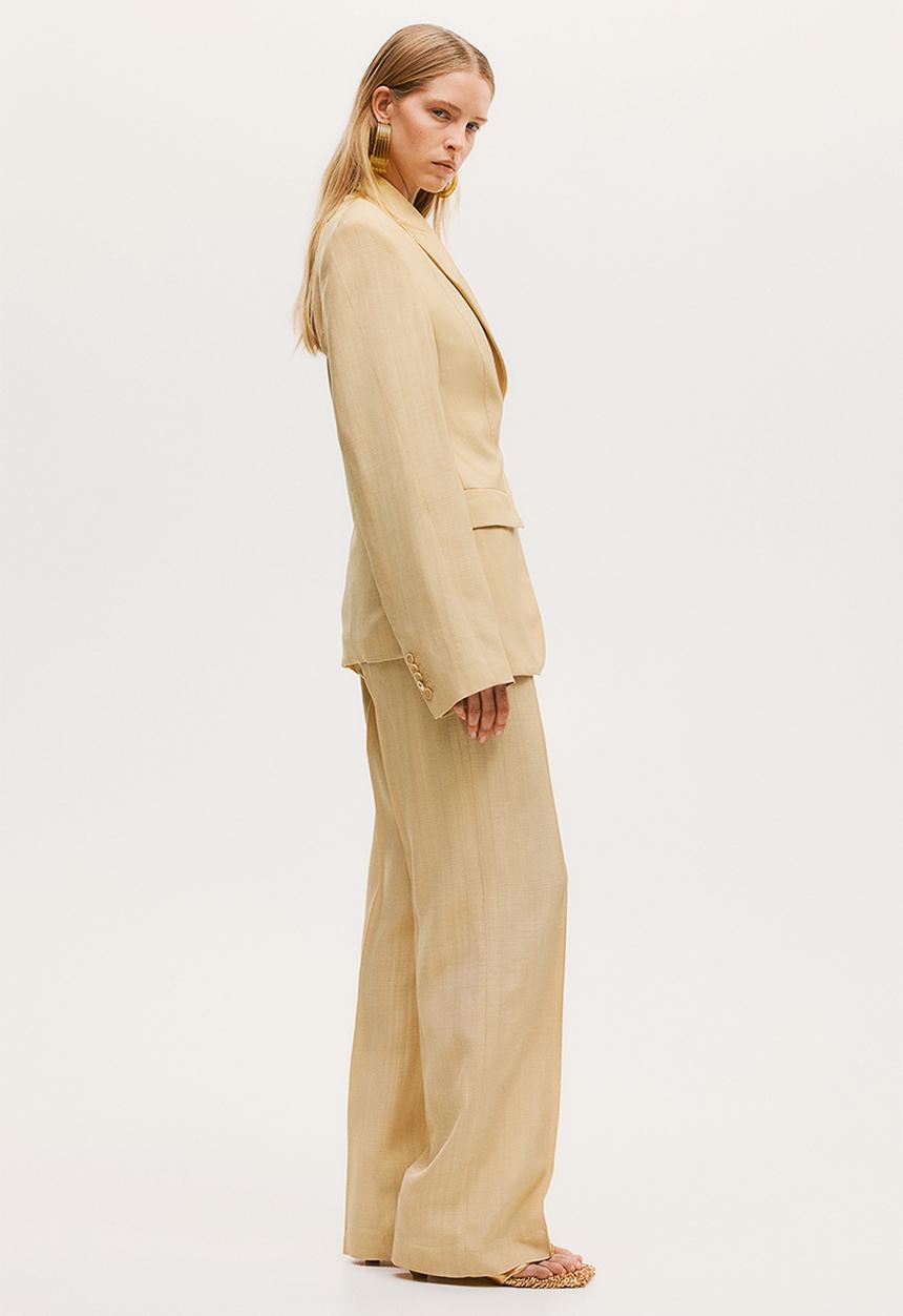 H&M - H&M Studio: Single-breasted viscose blazer - beige