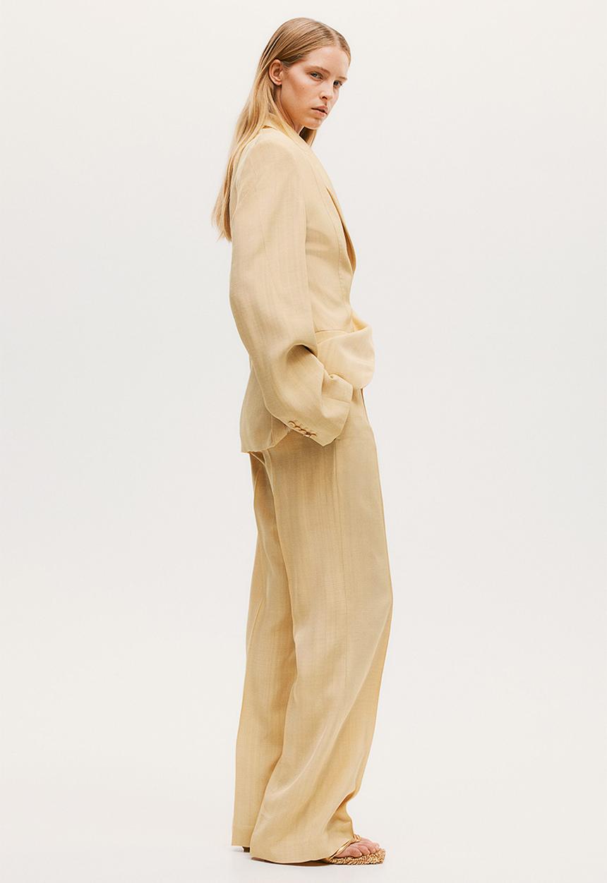H&M - H&M Studio: Tailored viscose trousers - beige