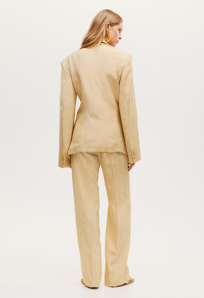 H&M - H&M Studio: Tailored viscose trousers - beige