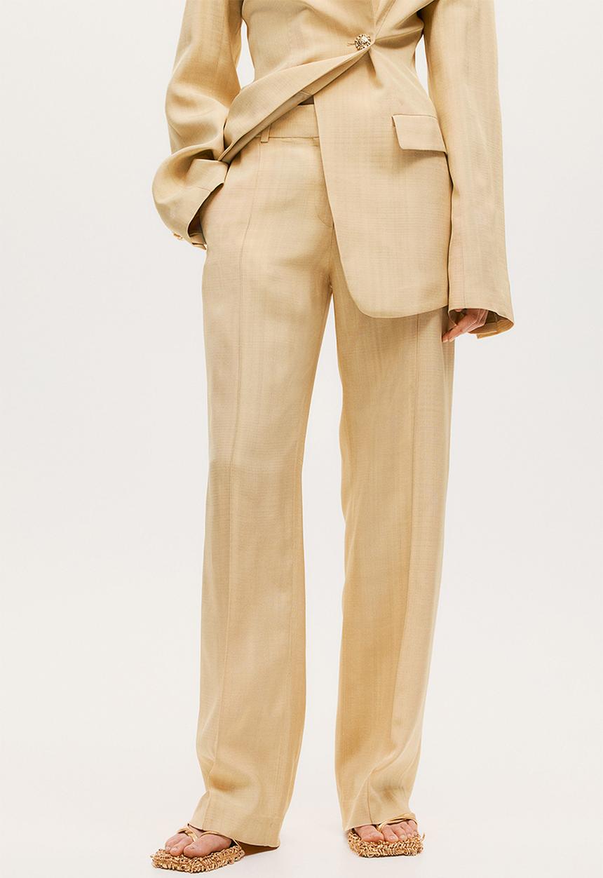 H&M - H&M Studio: Tailored viscose trousers - beige