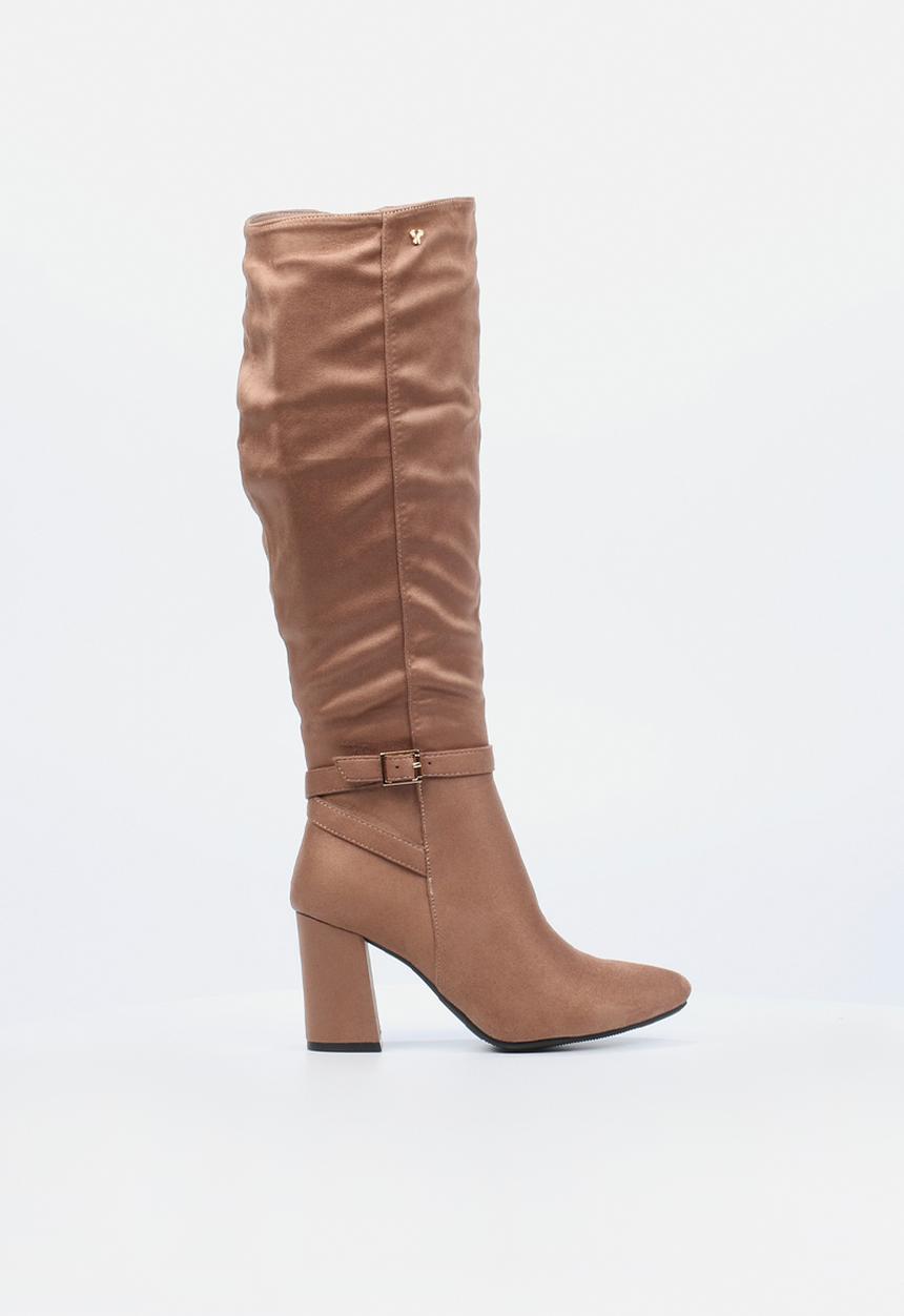 Butterfly Feet - Kiana 3 block heel boot - taupe