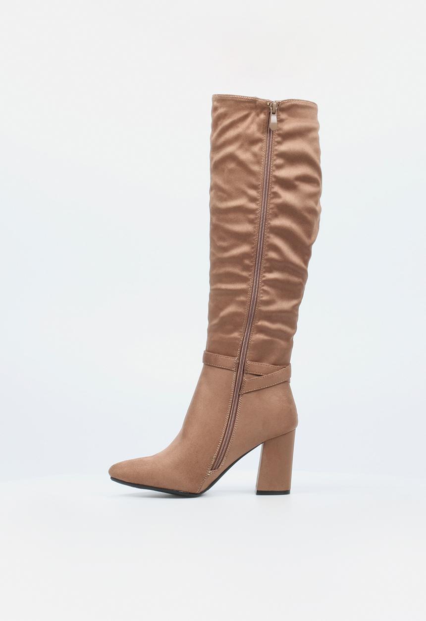 Butterfly Feet - Kiana 3 block heel boot - taupe