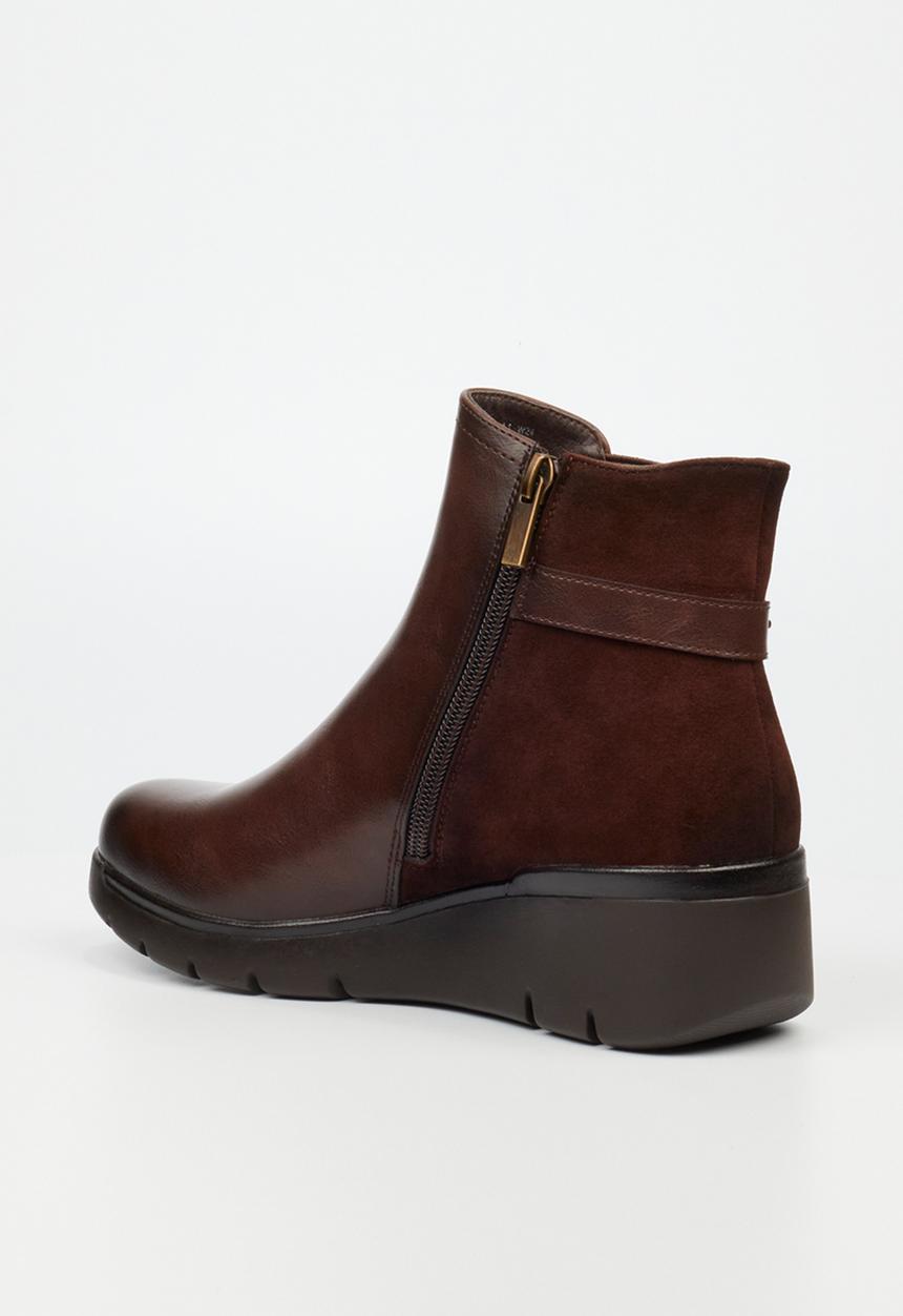 Butterfly Feet - Norva 1 wedge boot - chocolate
