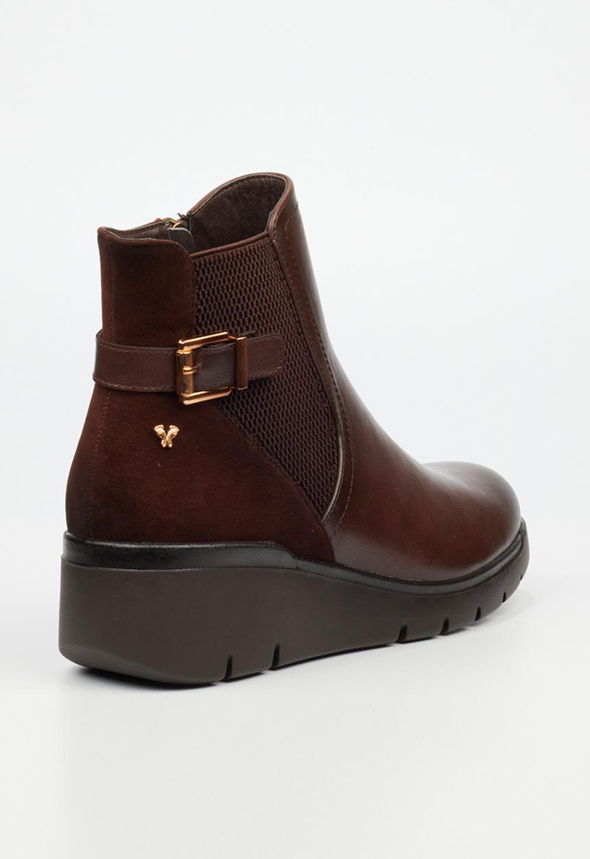 Butterfly Feet - Norva 1 wedge boot - chocolate
