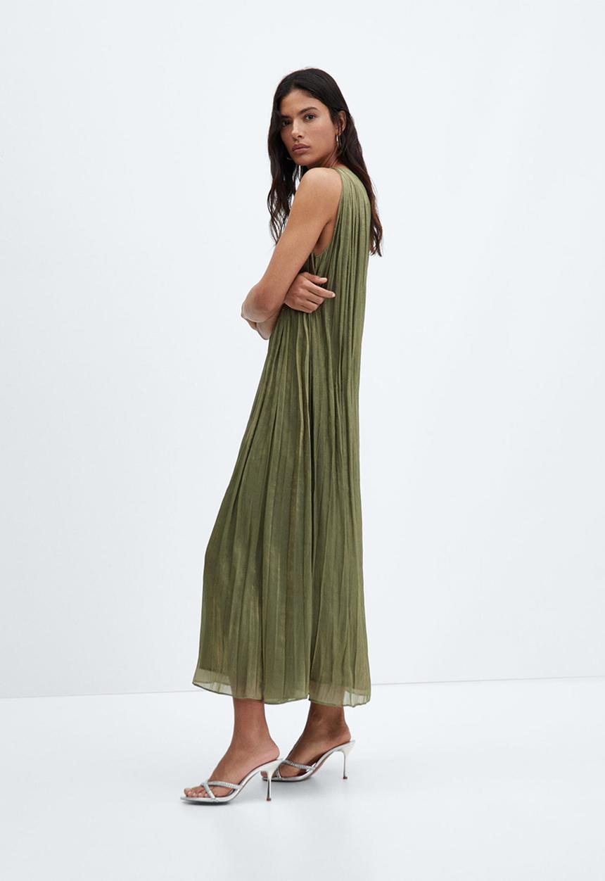 MANGO - Dress amira-a - beige/khaki