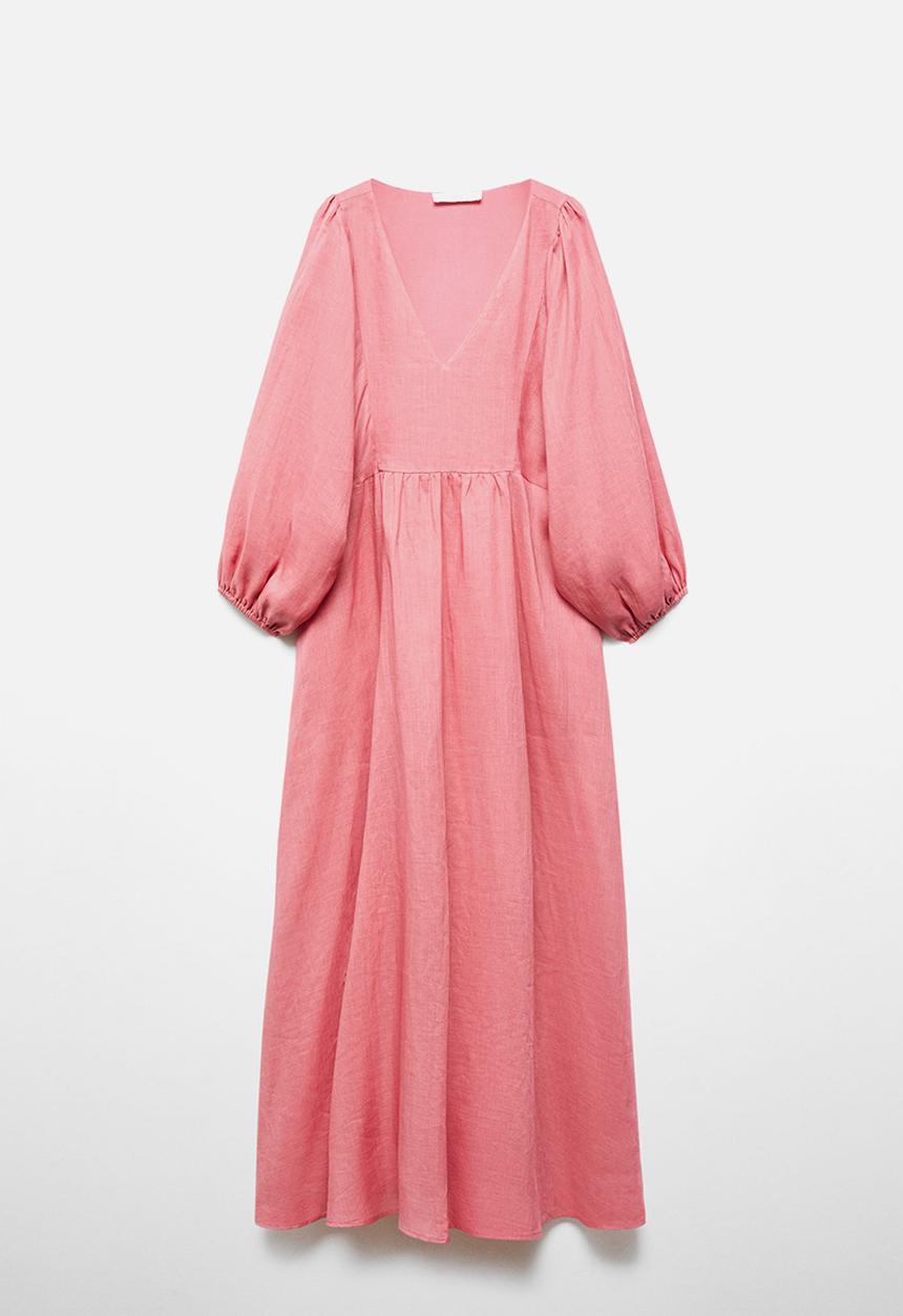 MANGO - Dress danone - bright pink
