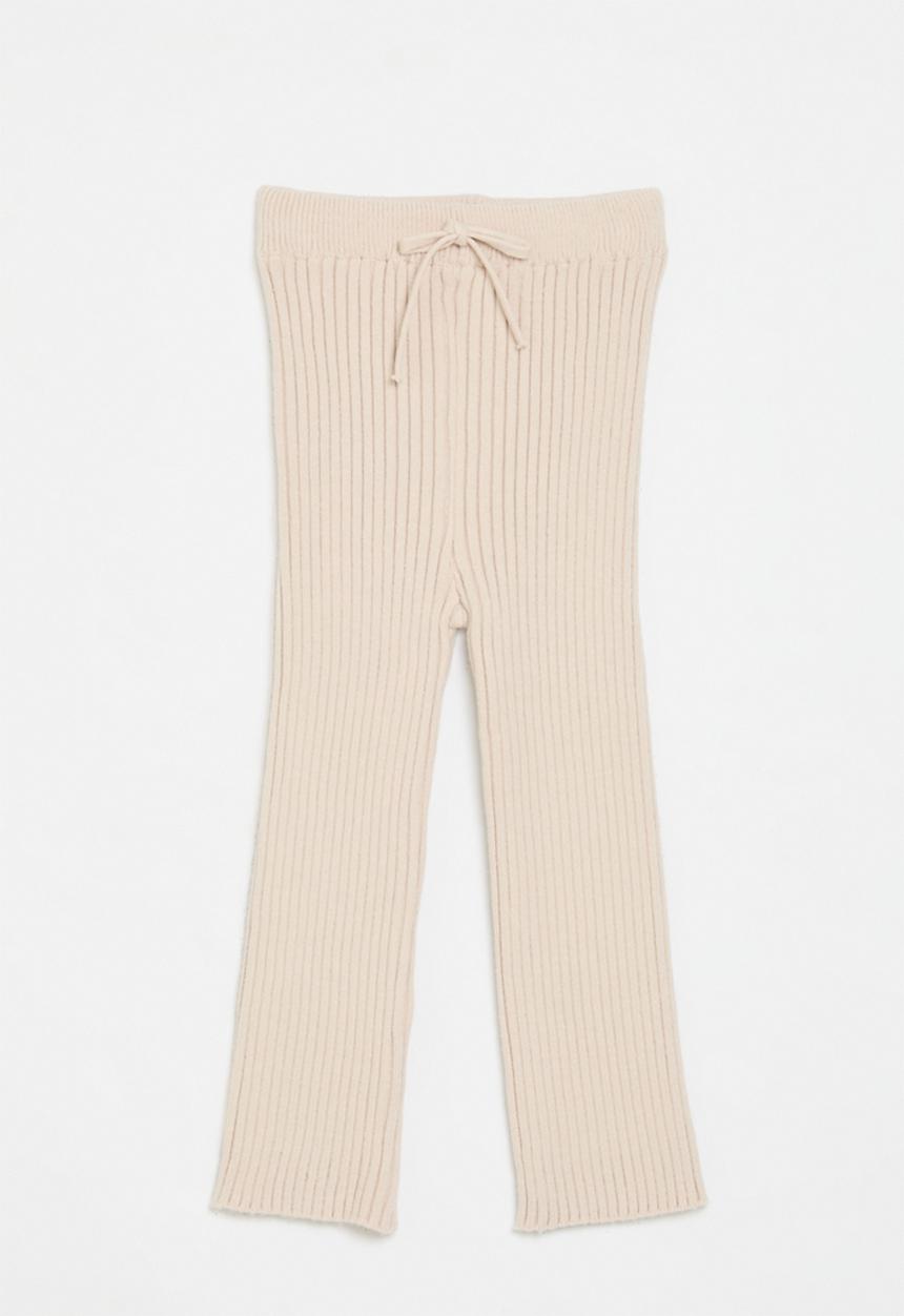 Pop Candy - Ribbed leggings - beige