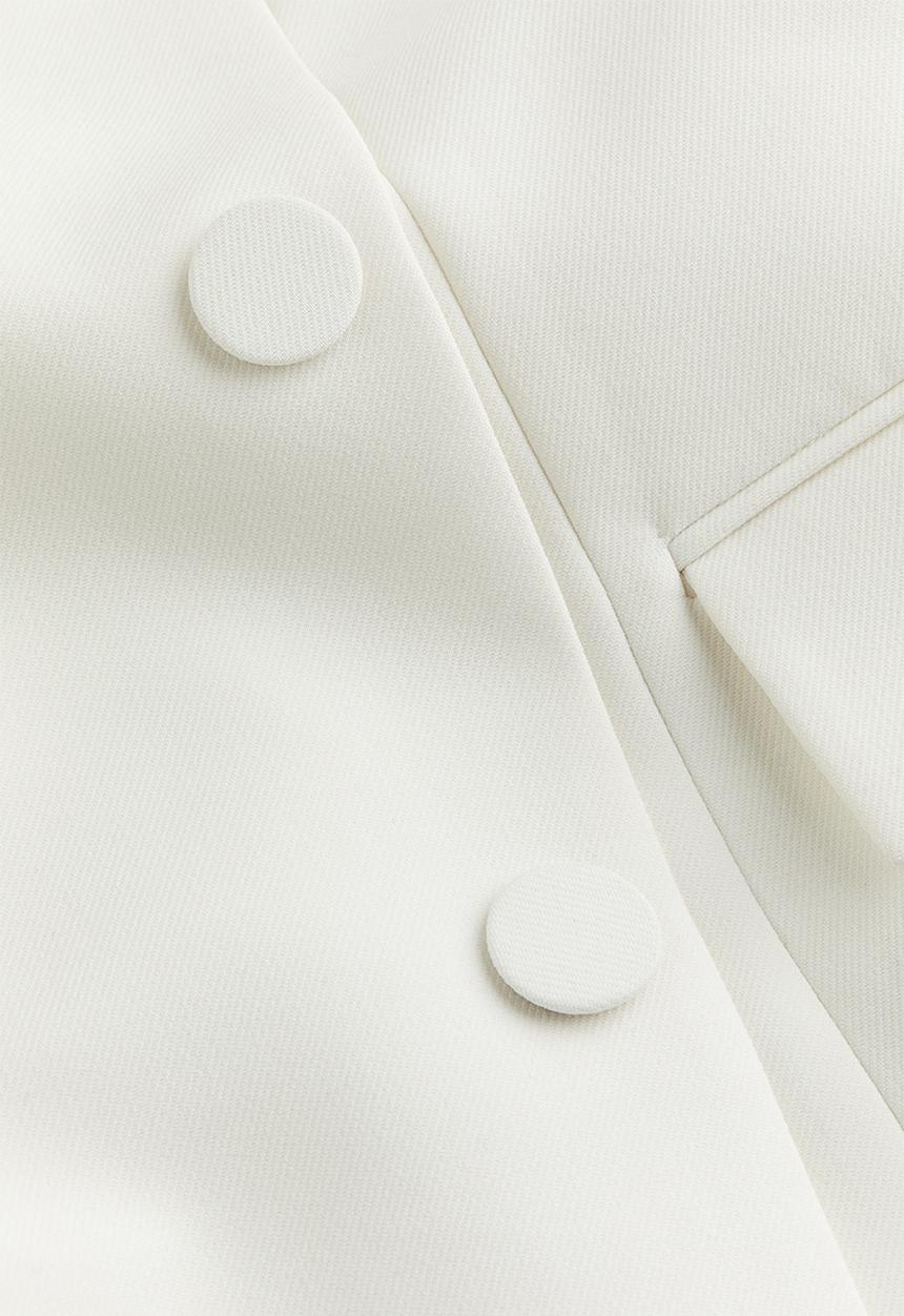 H&M - Tuxedo mini dress - white