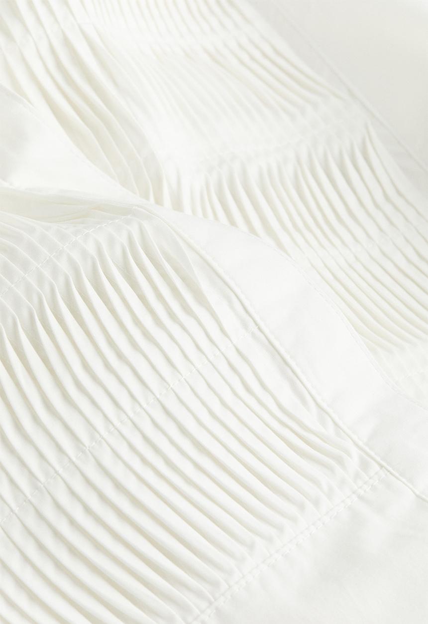 H&M - Oversized tuxedo shirt - white