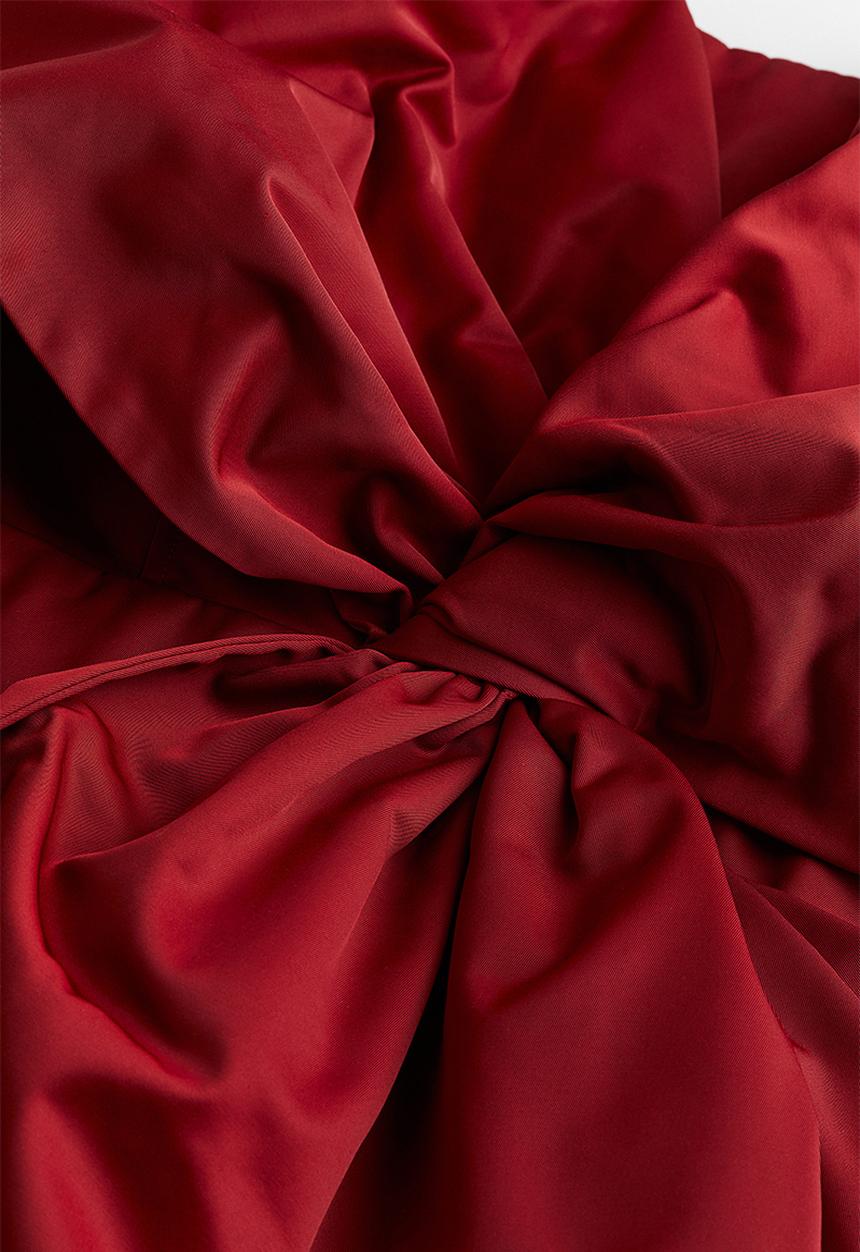 H&M - Bow-front top - red
