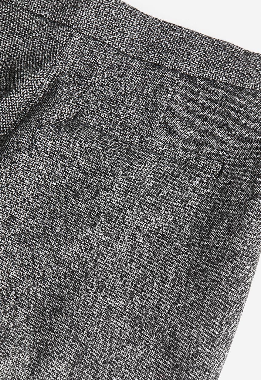 H&M - High-waisted tailored trousers - grey marl 
