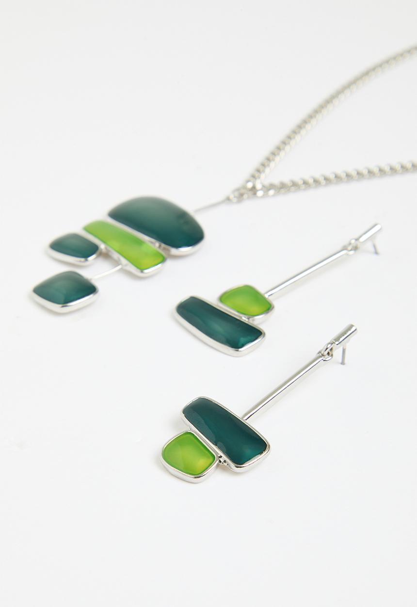Superbalist - Samara jewellery set - blue & green