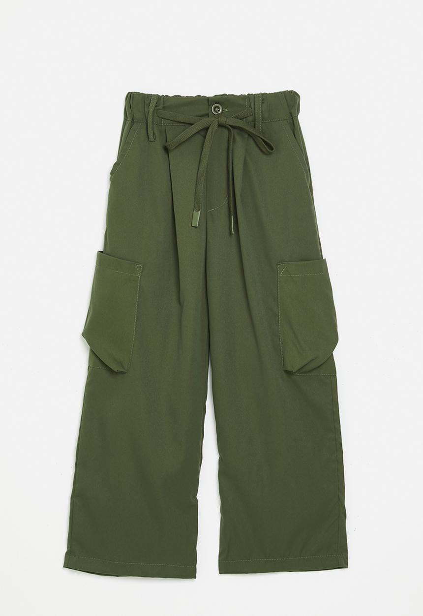 Pop Candy - Parachute pants - green