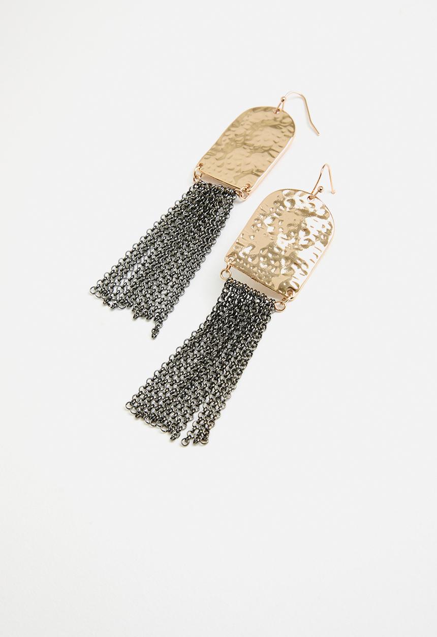 Superbalist - Scout statement earrings - silver & gold