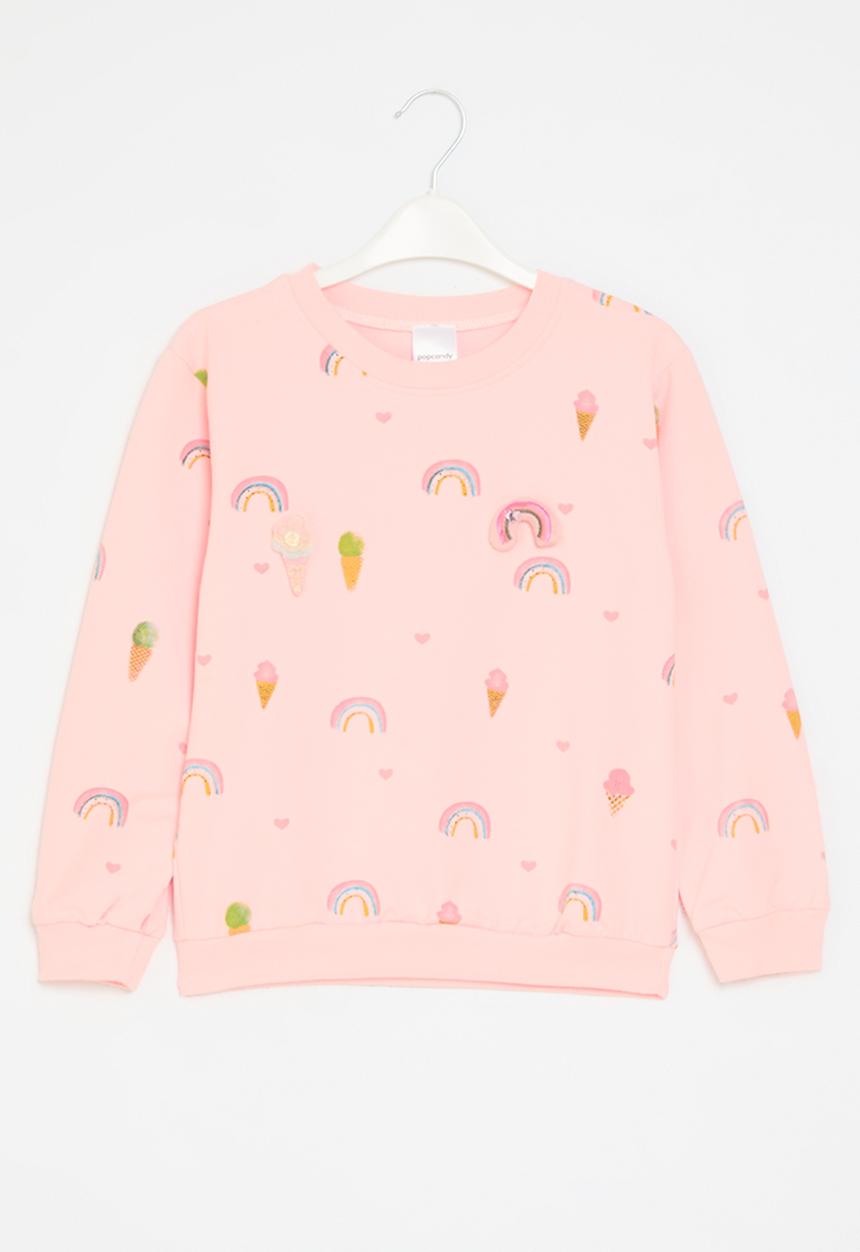 Pop Candy - Printed sweat top - pink