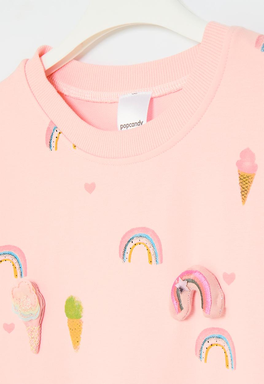 Pop Candy - Printed sweat top - pink