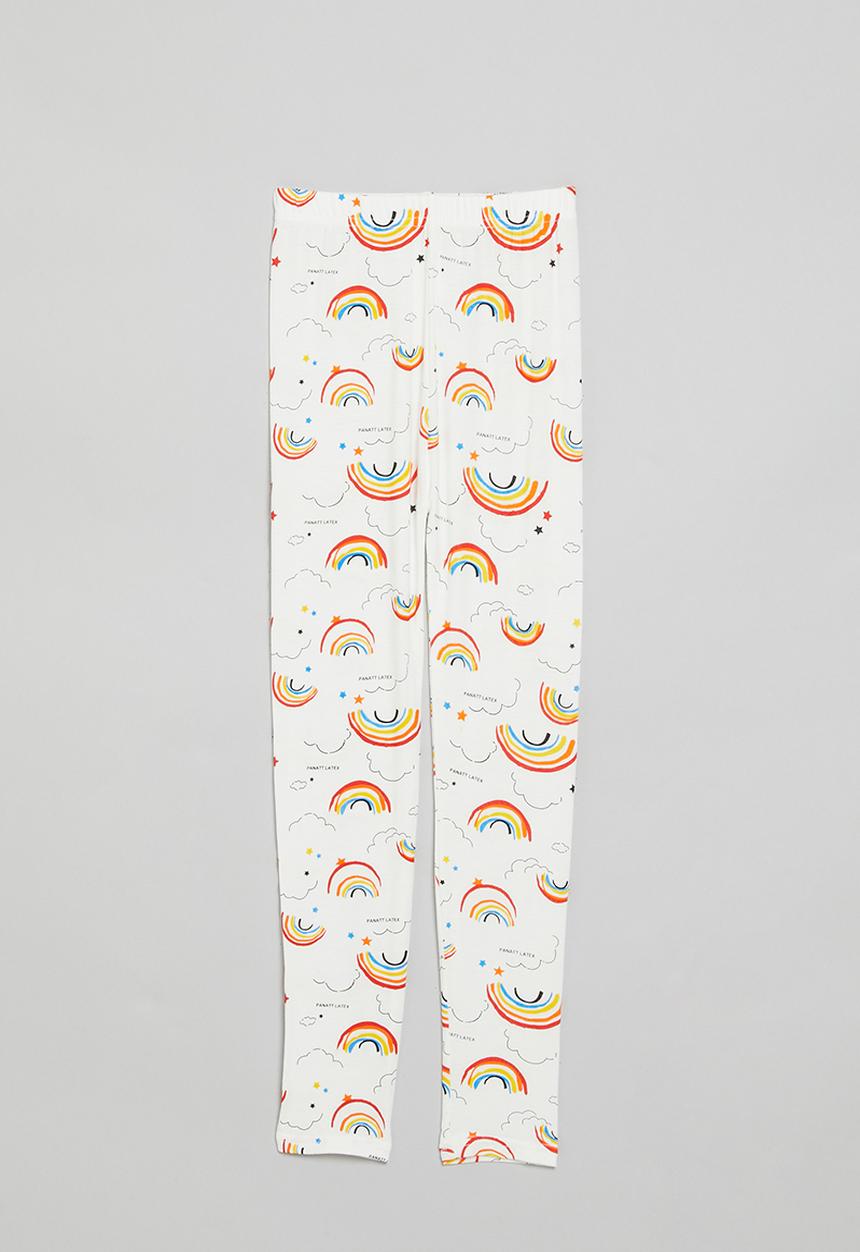 Pop Candy - Printed leggings - white