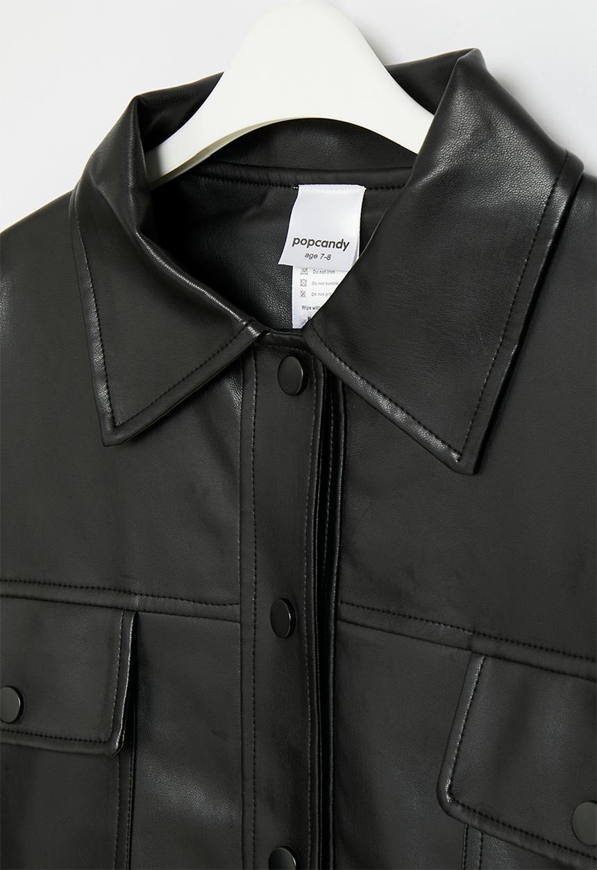 Pop Candy - Faux leather jacket - black