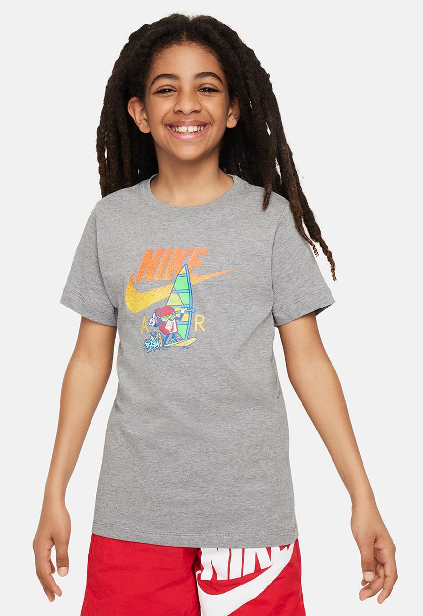 Nike - K Nsw Tee Boxy 2 - Carbon Heather