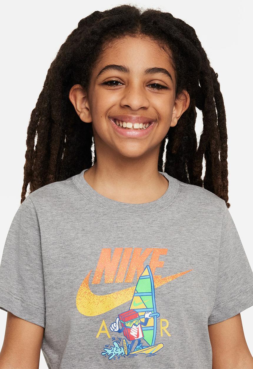 Nike - K Nsw Tee Boxy 2 - Carbon Heather