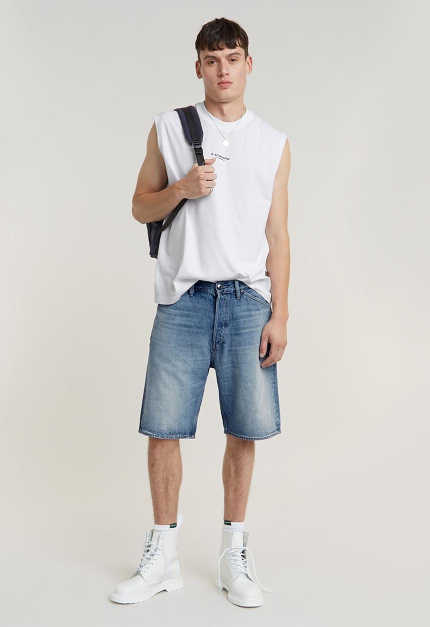 G-STAR - Denim loose short bright valiant denim r - sun faded blue donau