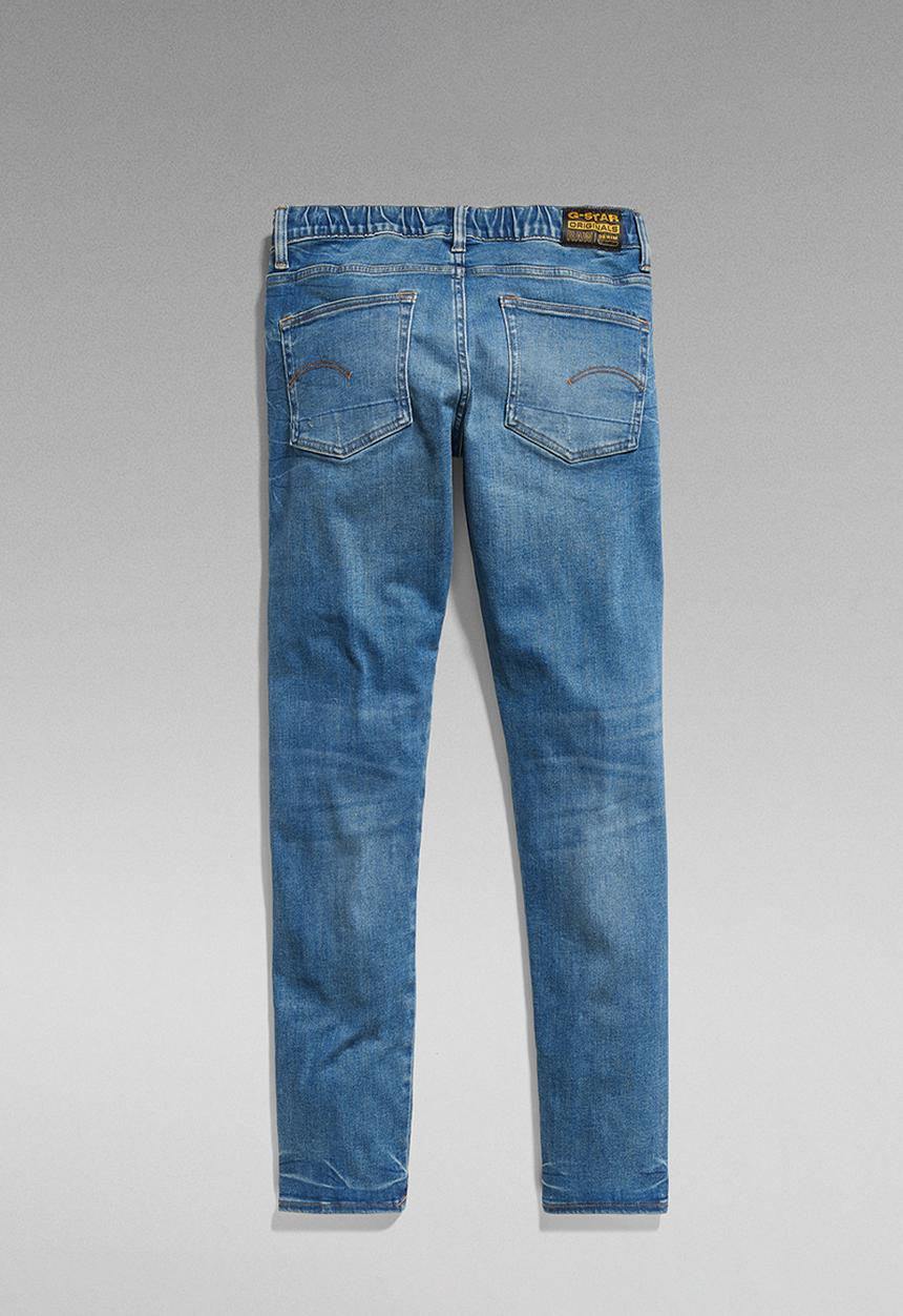 G-STAR - SS22317 3301 slim pull-up jeans - sun faded indigo destroyed
