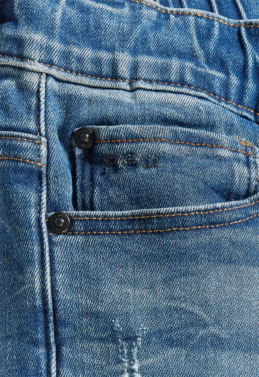 G-STAR - SS22317 3301 slim pull-up jeans - sun faded indigo destroyed