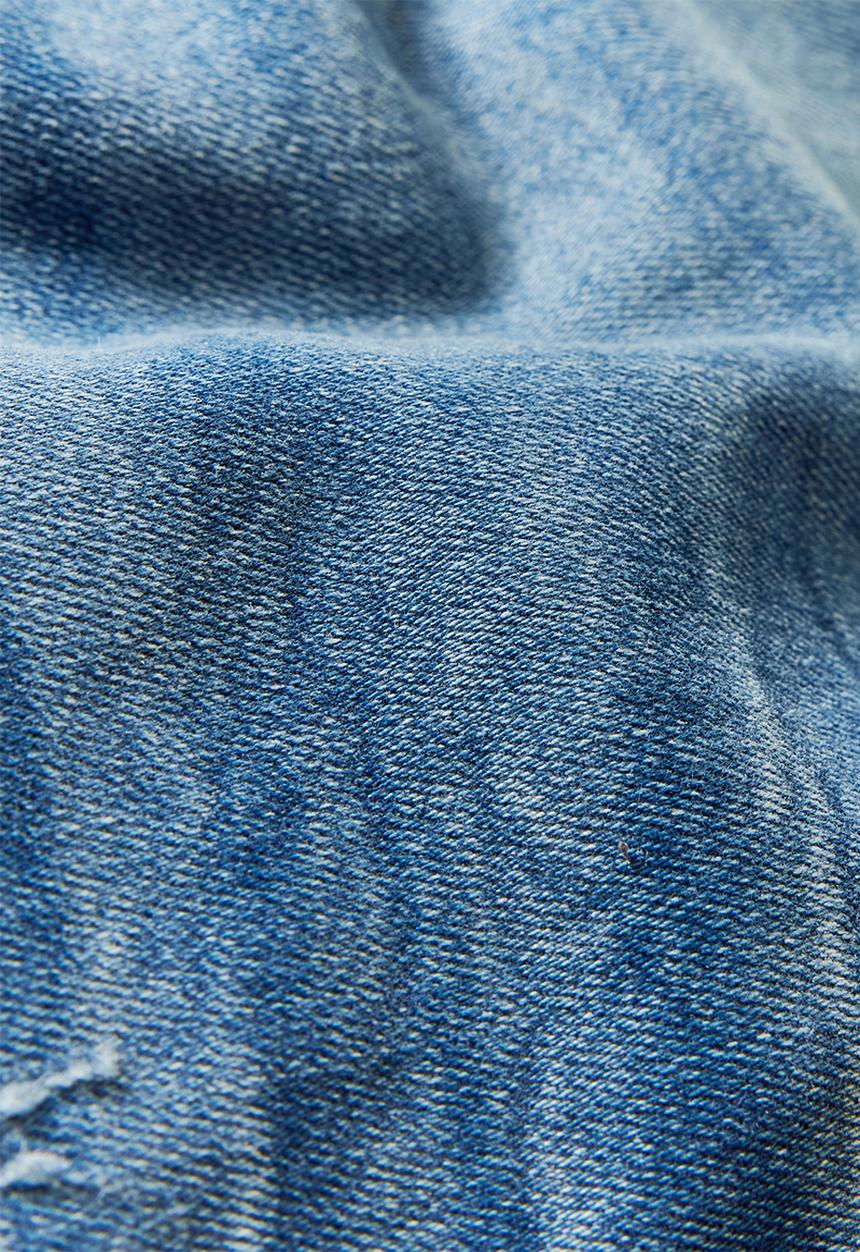 G-STAR - SS22317 3301 slim pull-up jeans - sun faded indigo destroyed