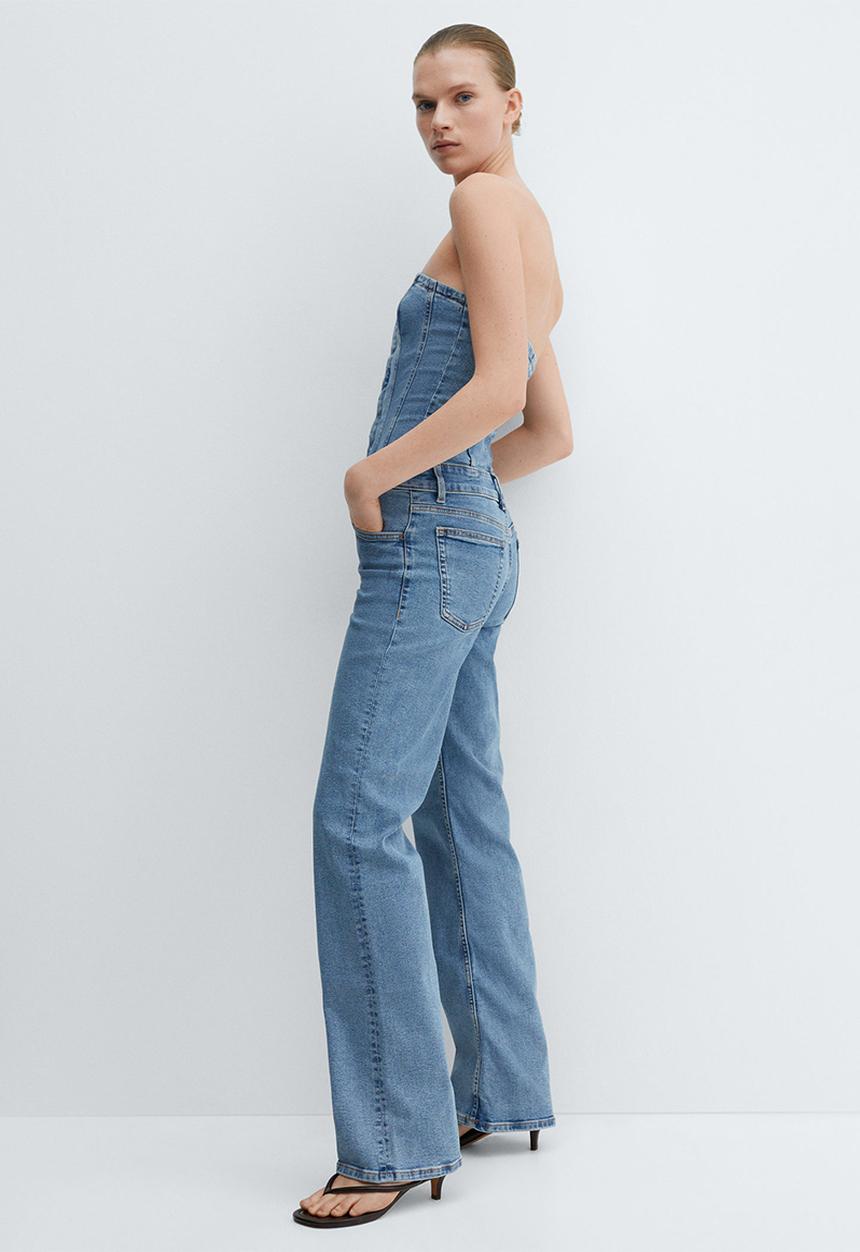 MANGO - One-Piece Suit Danielle - Open-Blue