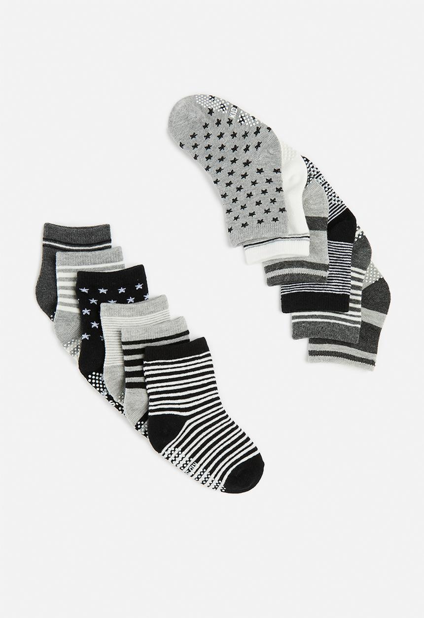 Pop Candy - 12 Pack ankle socks - grey