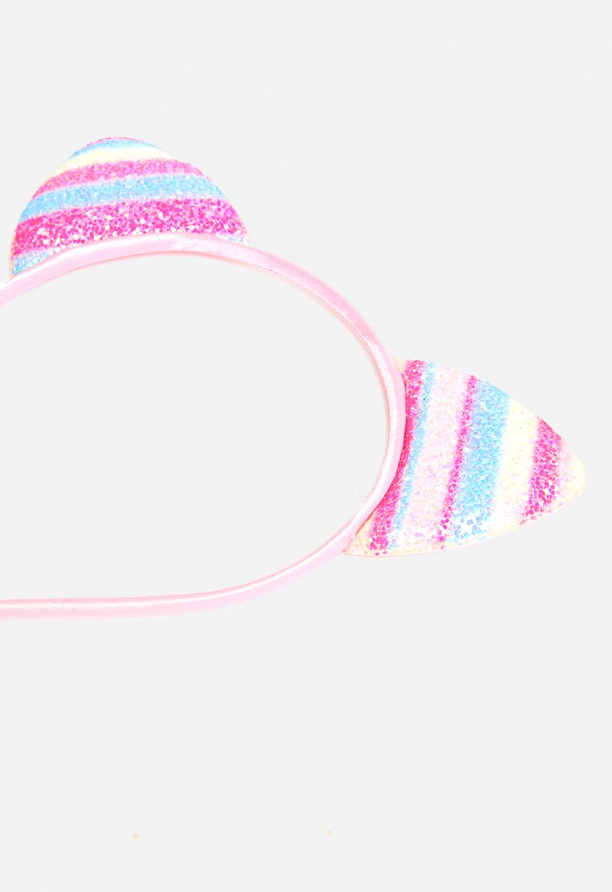 Pop Candy - Kitty ears headband - pink & blue