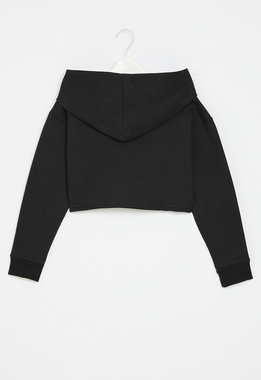 Pop Candy - Crop hoodie - black
