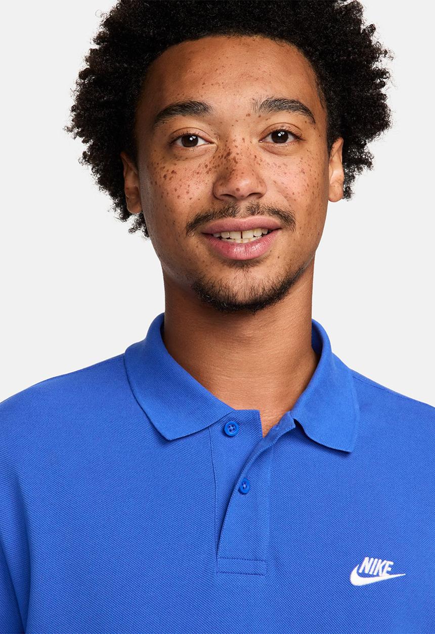 Nike - Nike Men's Club Pique Polo - Game Royal & White
