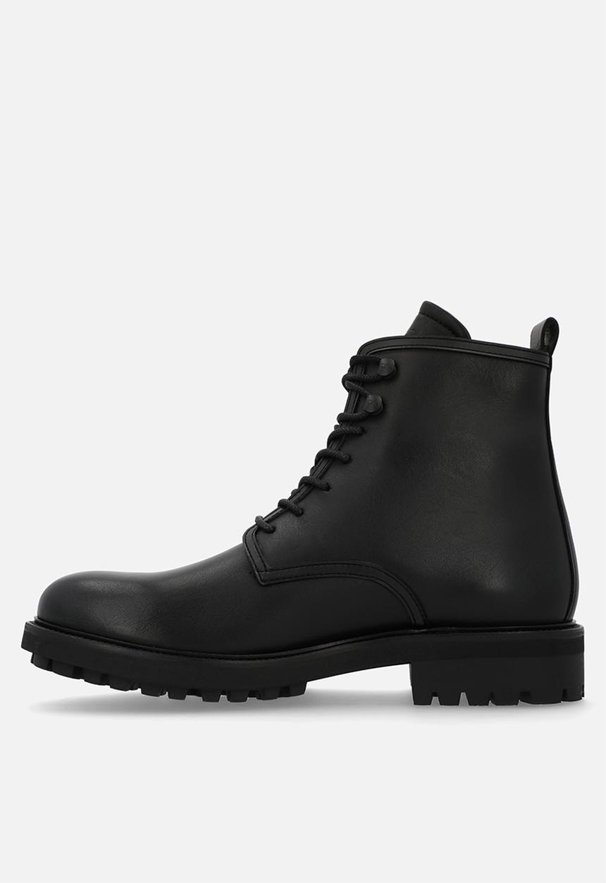 Calvin Klein - Lace up boot lth - black 