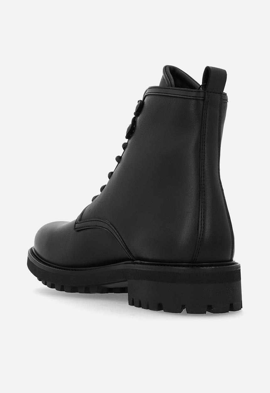 Calvin Klein - Lace up boot lth - black 