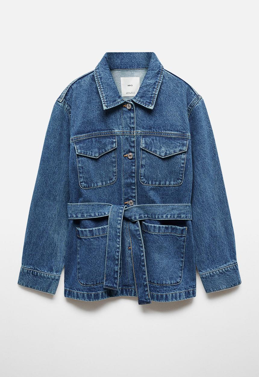 MANGO - Jacket susan - open-blue