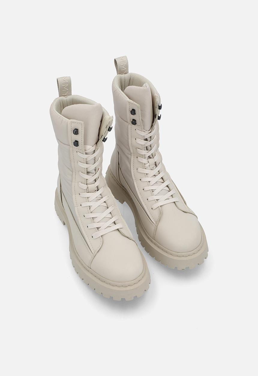 Tommy Hilfiger - Tjm military boot lace up - cream 