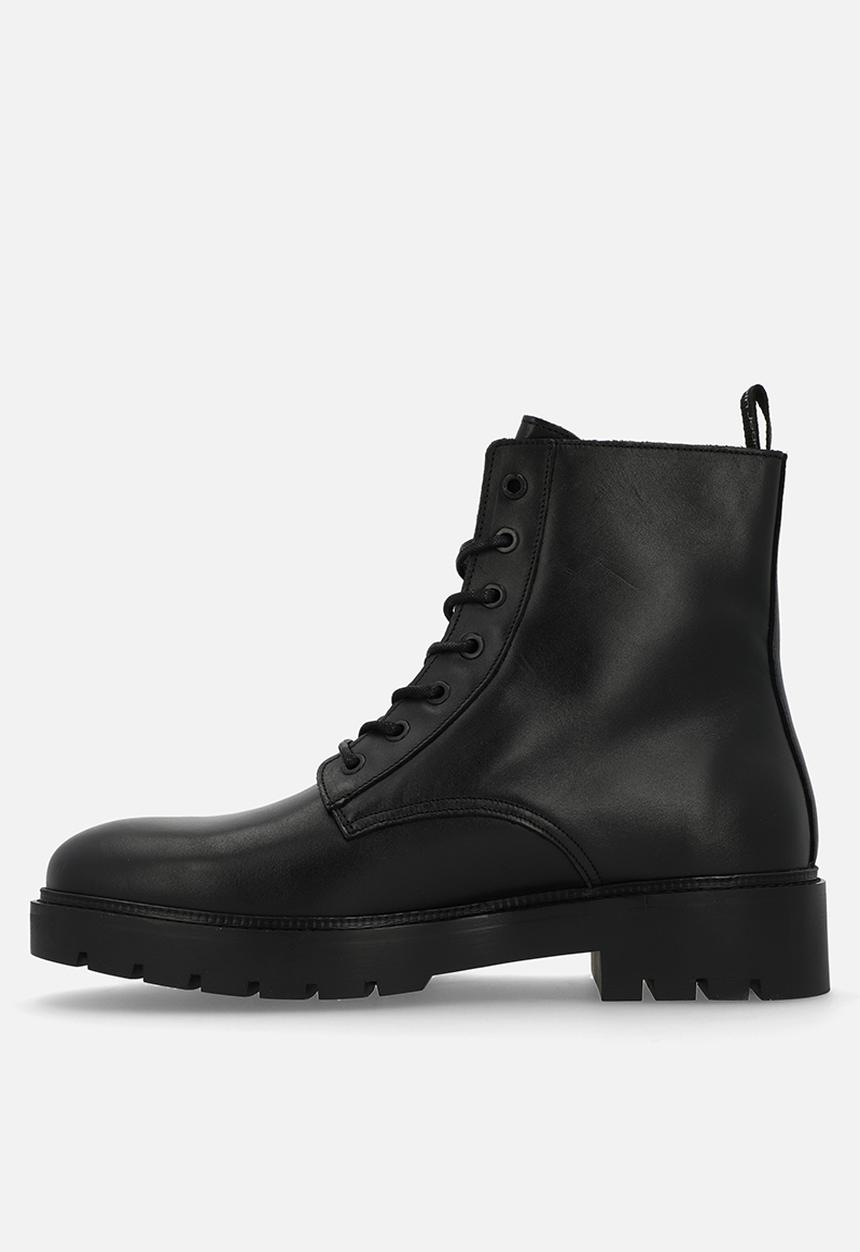 Calvin Klein - Combat mid laceup boot zip - Black 