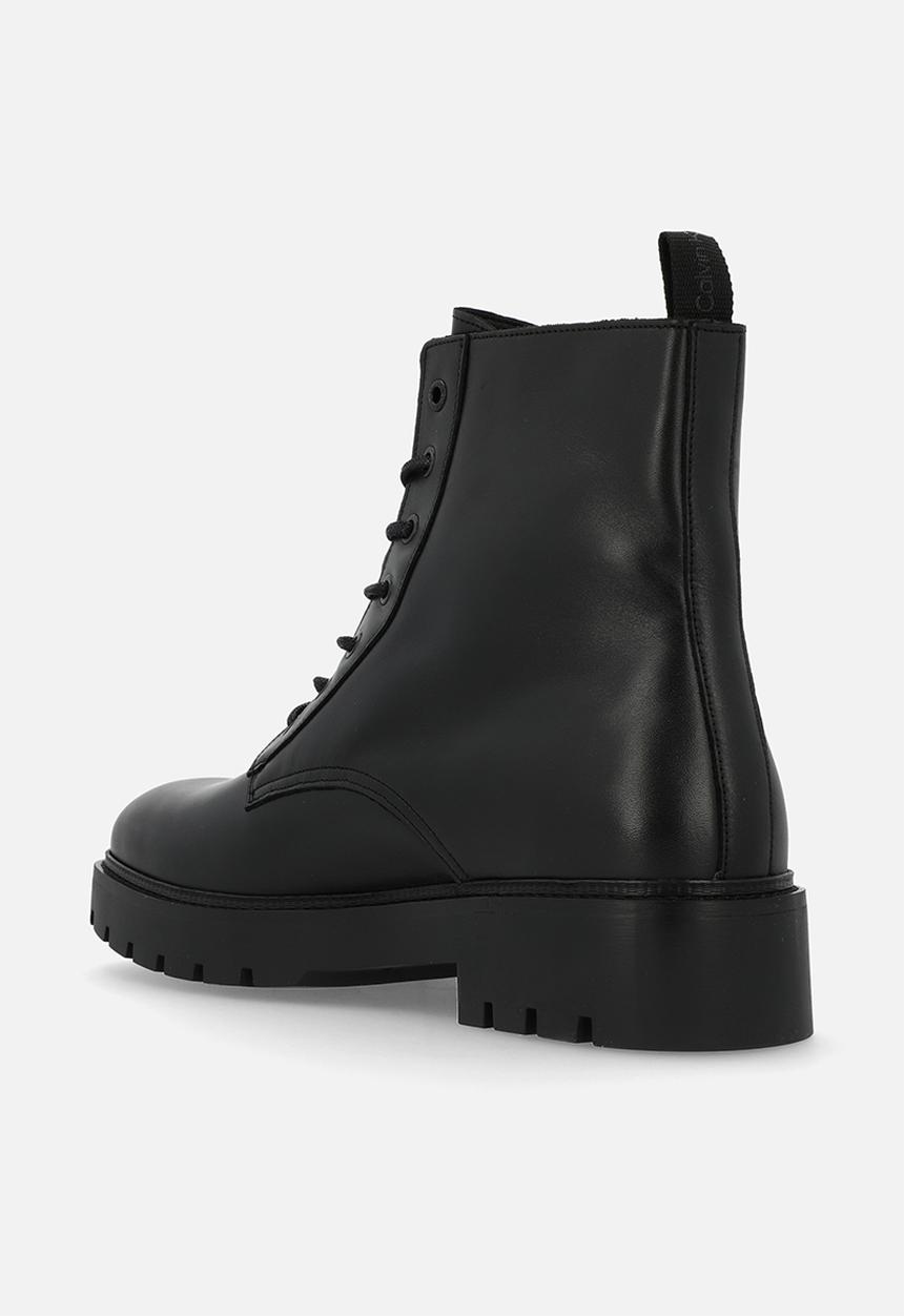 Calvin Klein - Combat mid laceup boot zip - Black 