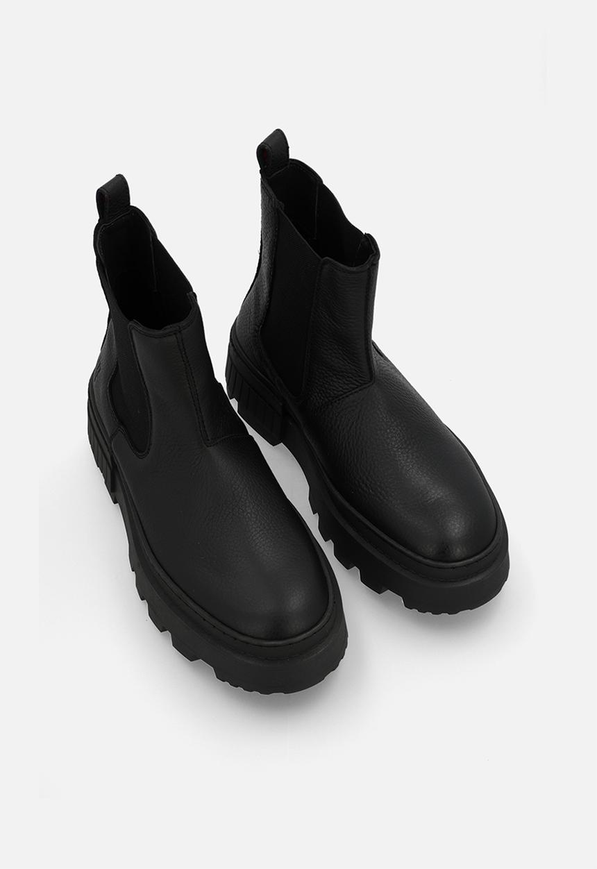 Tommy Hilfiger - Th elevated chunky leather chelsea - black