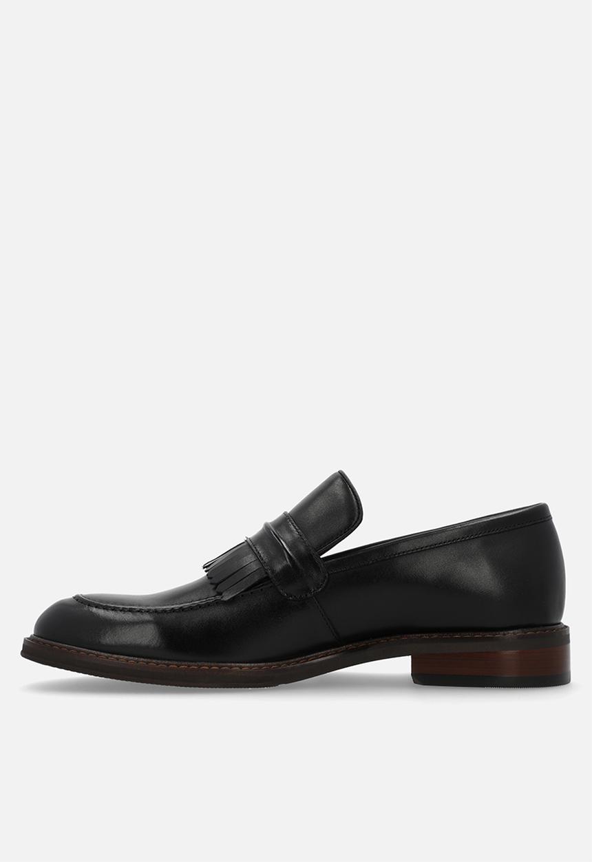 POLO - Kiltie trim penny loafer - black 