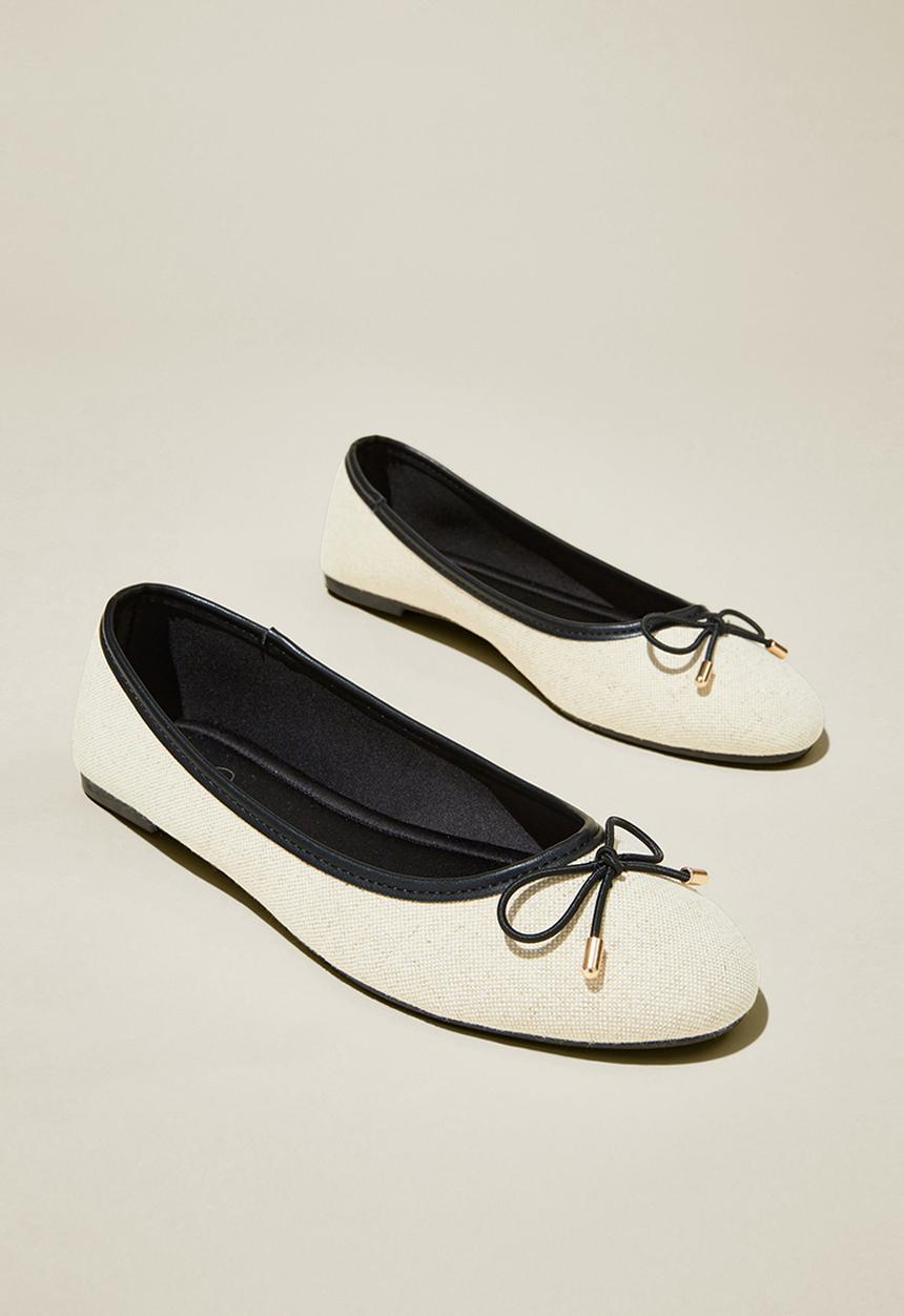 Cotton On - Emma ballerina - canvas/black