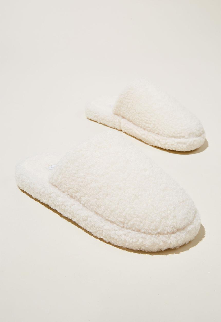 Cotton On - Cosy teddy scuff - gardenia